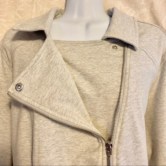 H By Halston French Terry Moto Jacket - Picture 7 of 13